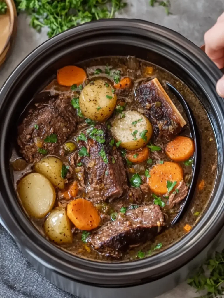 Crockpot Beef Shank: Tender Delights in Rich Tomato Gravy 3 Crockpot Beef Shank