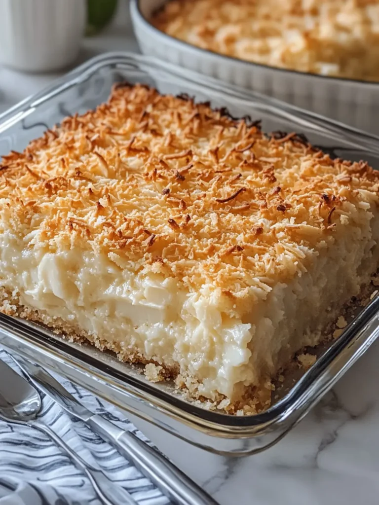 Irresistible Coconut Custard Dump Cake for Sweet Cravings 2 Coconut Custard Dump Cake