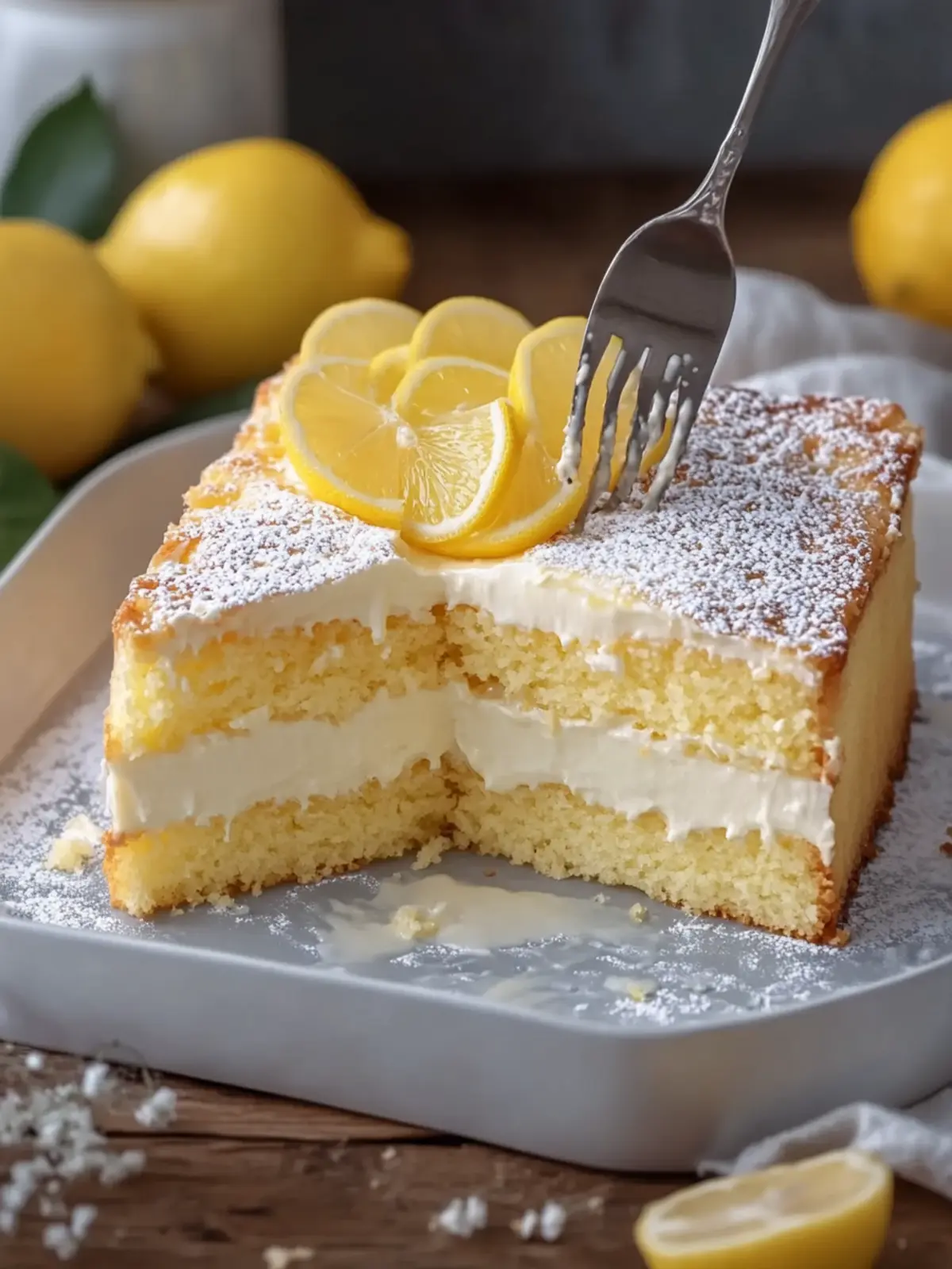Light and Creamy Lemon Cake that Melts in Your Mouth 5 Light and Creamy Lemon Cake