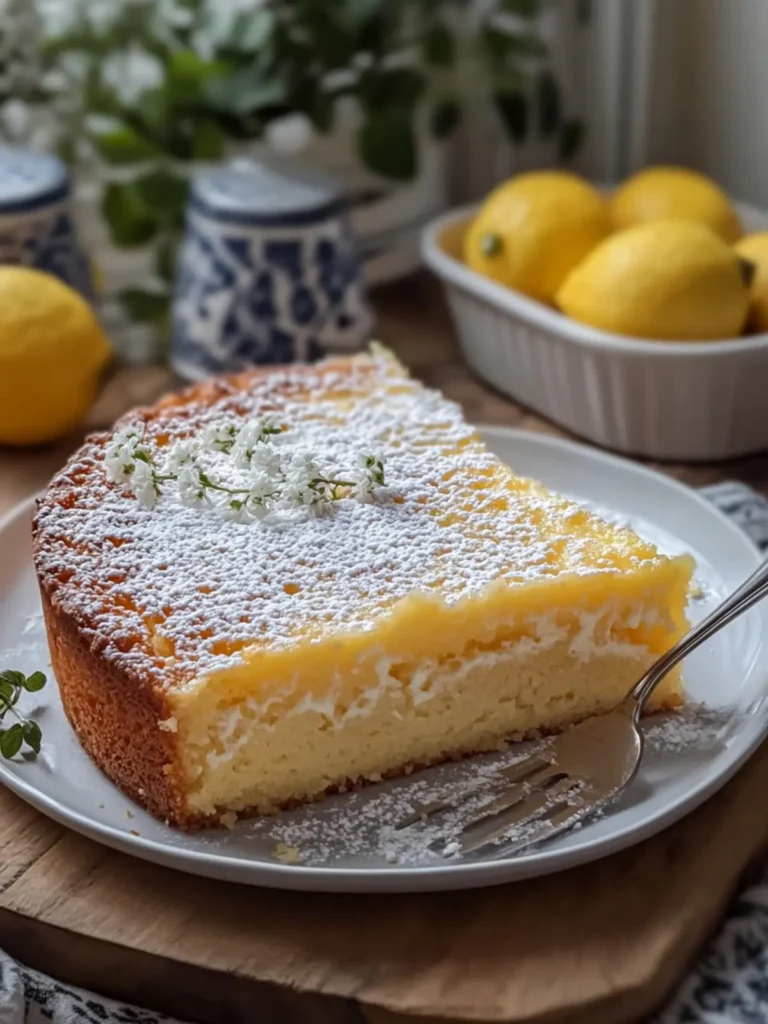 Delicious Lemon Custard Cake That Will Brighten Your Day 3 Lemon Custard Cake