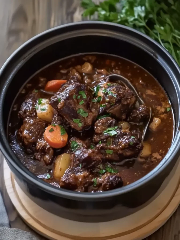 Melt-in-Your-Mouth Slow Cooker Beef Oxtail Stew Delight 4 Slow Cooker Beef Oxtail