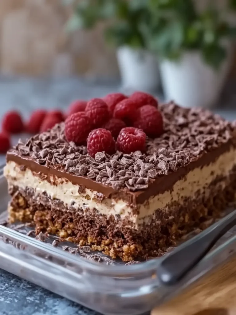 No-Bake Chocolate Graham Cake
