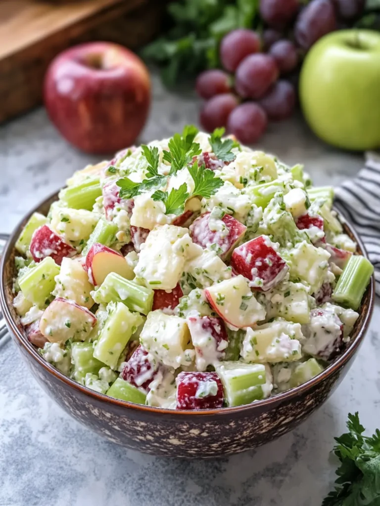 Delicious Apple Grape Celery Cream Salad for Refreshing Cravings 3 Apple Grape Celery Cream Salad