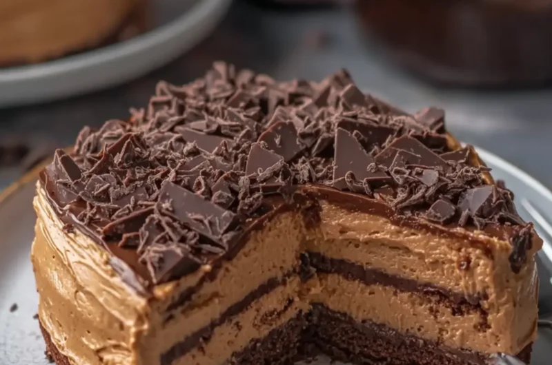 Whipped Caramel Chocolate Cake