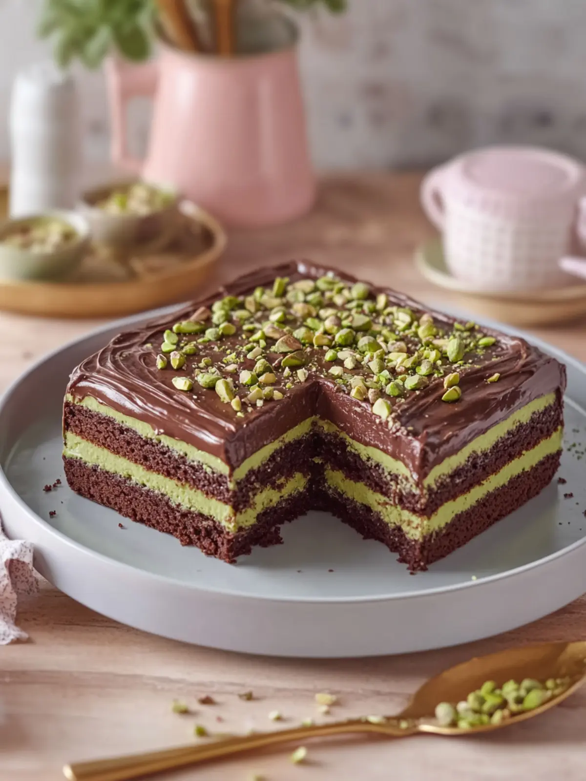Decadent Chocolate Pistachio Cake You Can't Resist 5 Chocolate Pistachio Cake