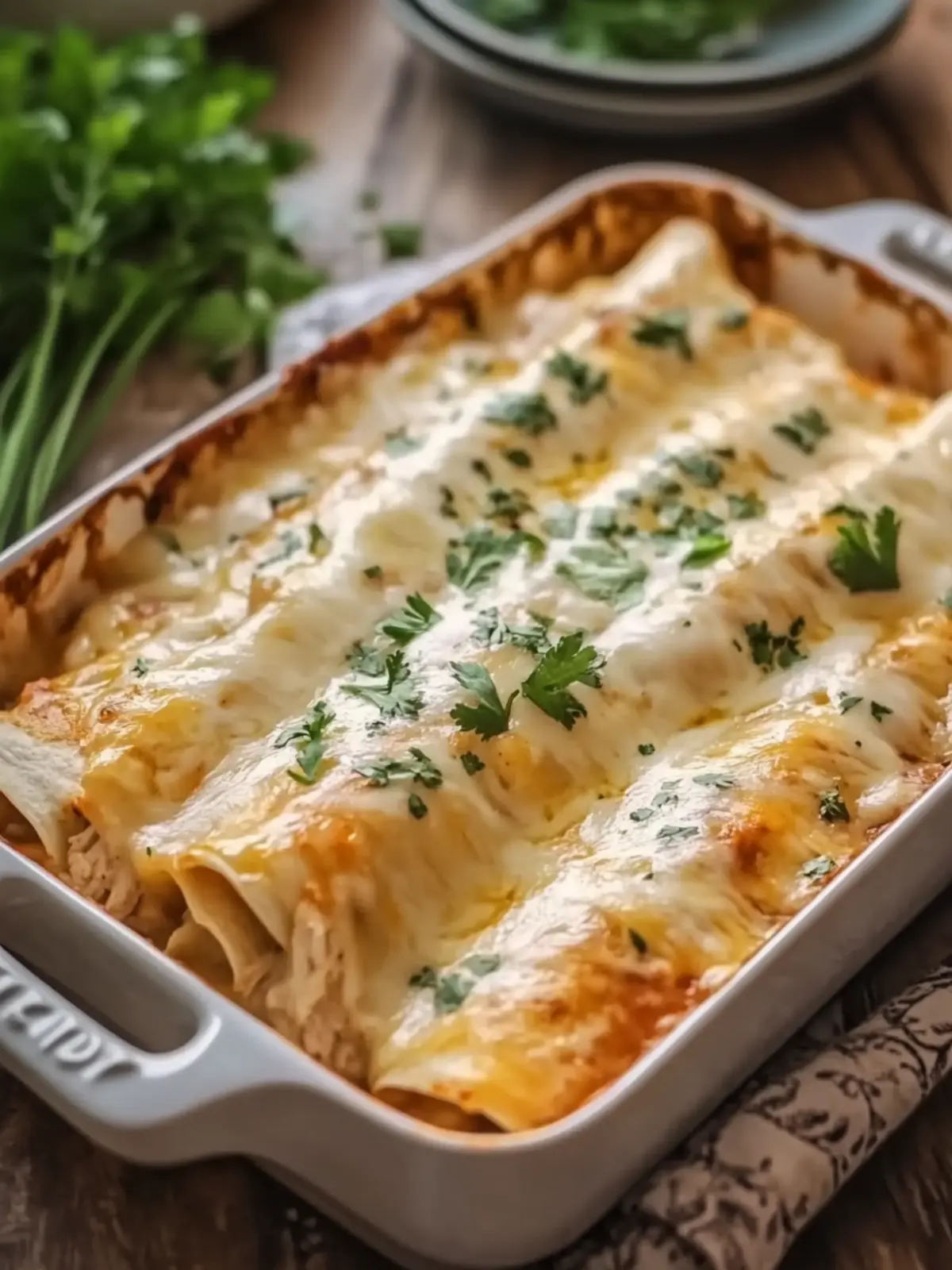 White Chicken Enchiladas