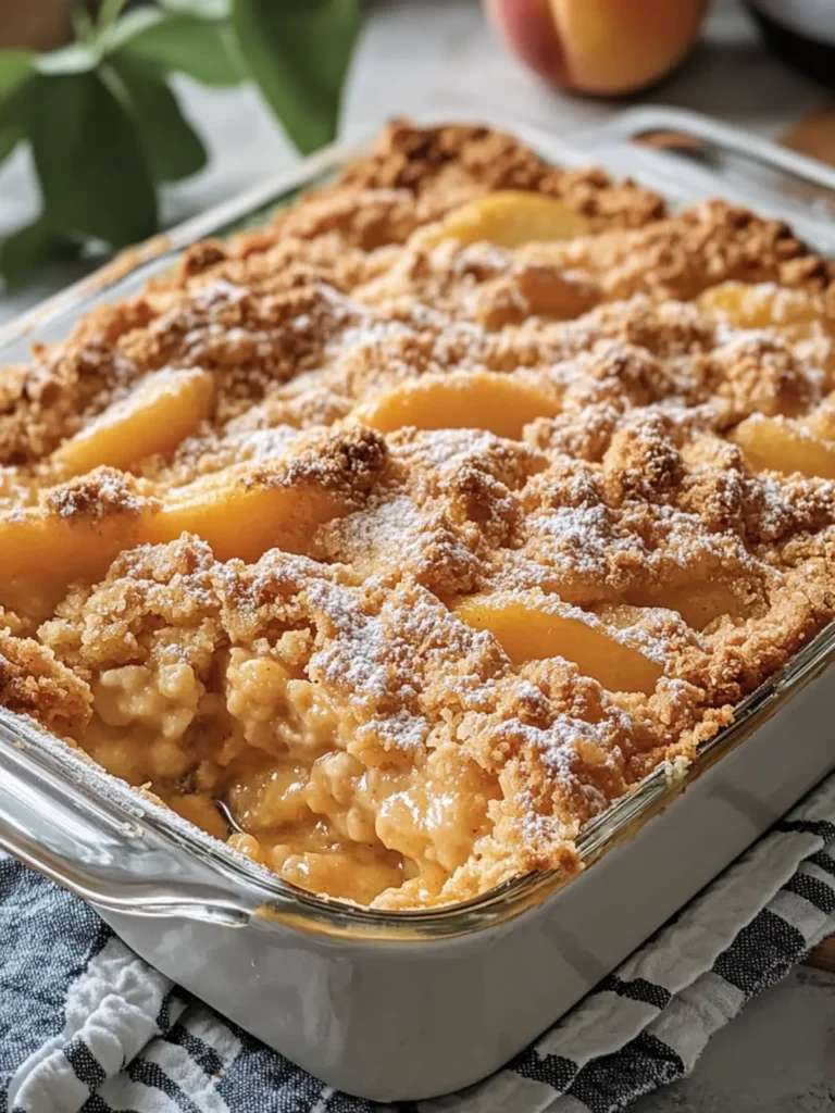 Irresistible Peach Cobbler Dump Cake Casserole Magic 3 Peach Cobbler Dump Cake Casserole