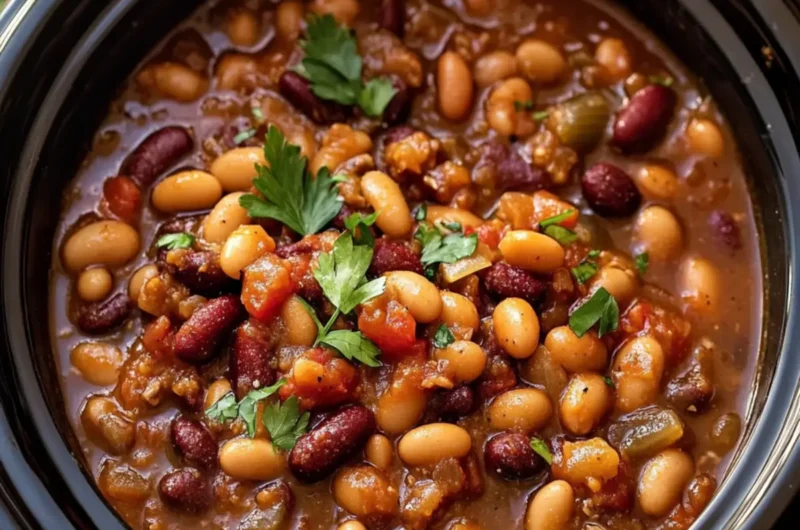 Crockpot Cowboy Beans