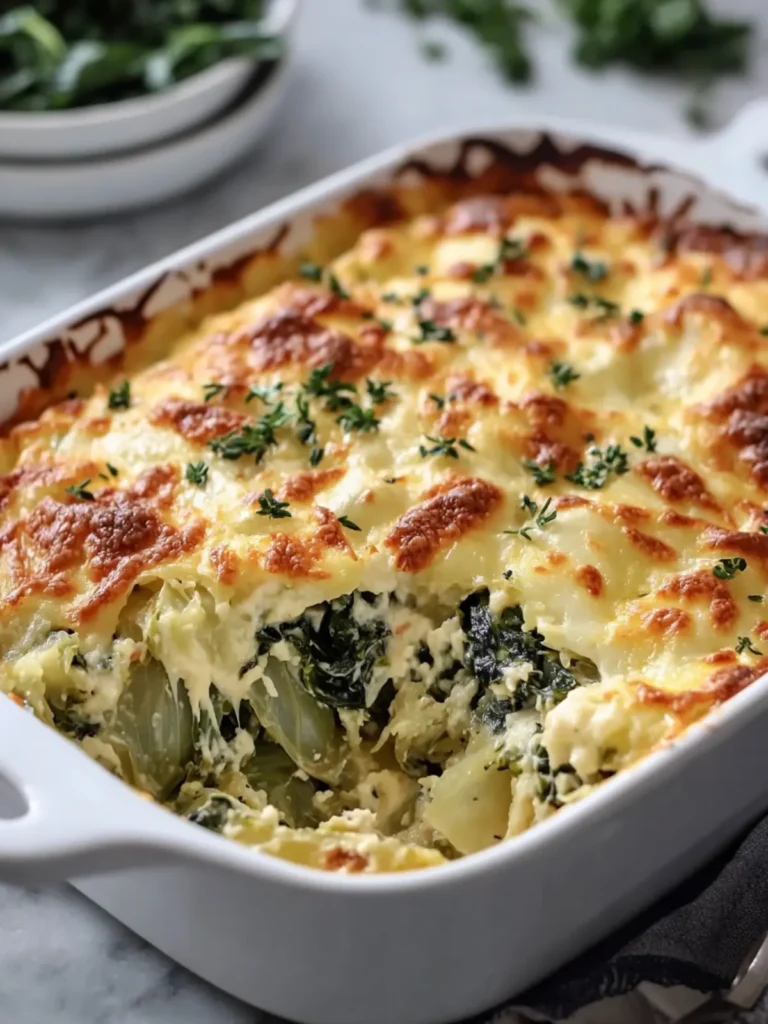 Cheesy Cabbage and Spinach Bake for Cozy Comfort Food Nights 3 Cheesy Cabbage and Spinach Bake