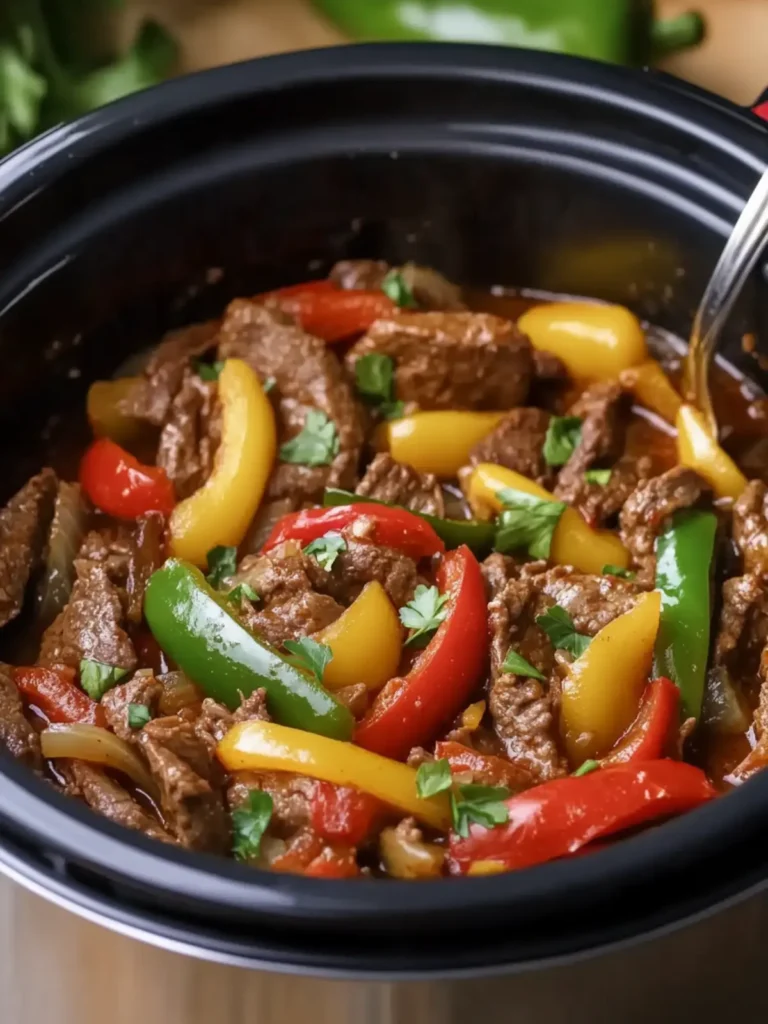 Savory Slow Cooker Pepper Steak You'll Crave Every Week 2 Slow Cooker Pepper Steak