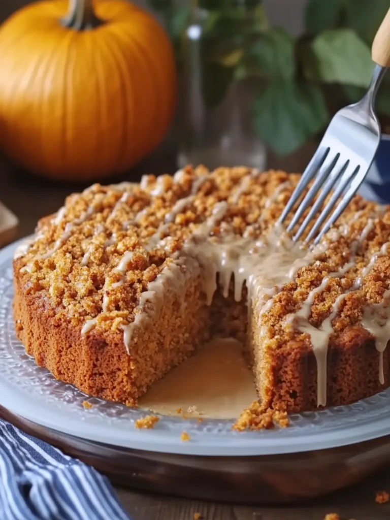 Delicious Pumpkin Coffee Cake with Sweet Streusel Topping 3 Pumpkin Coffee Cake
