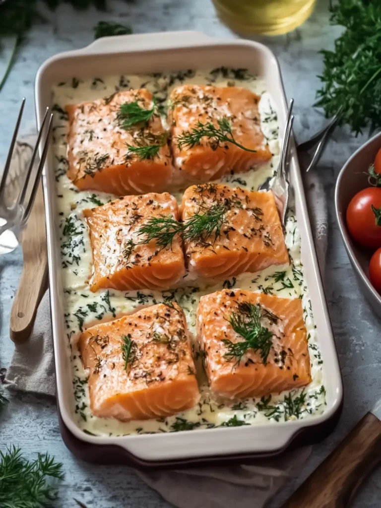 Delicious Boursin Salmon Bake with Creamy Spinach Twist 4 Boursin Salmon