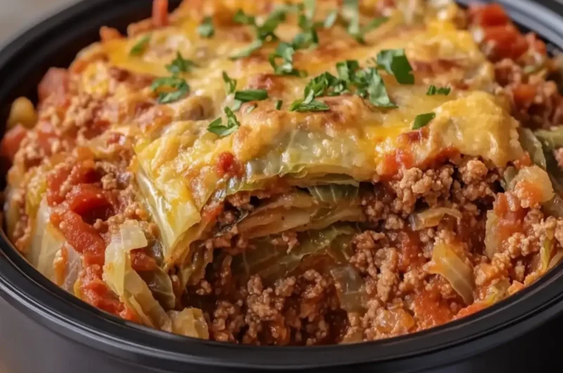 Crockpot Cabbage Roll Casserole
