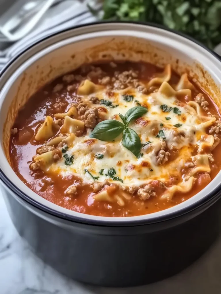 Hearty Slow Cooker Lasagna Soup for Cozy Nights In 4 Slow Cooker Lasagna Soup