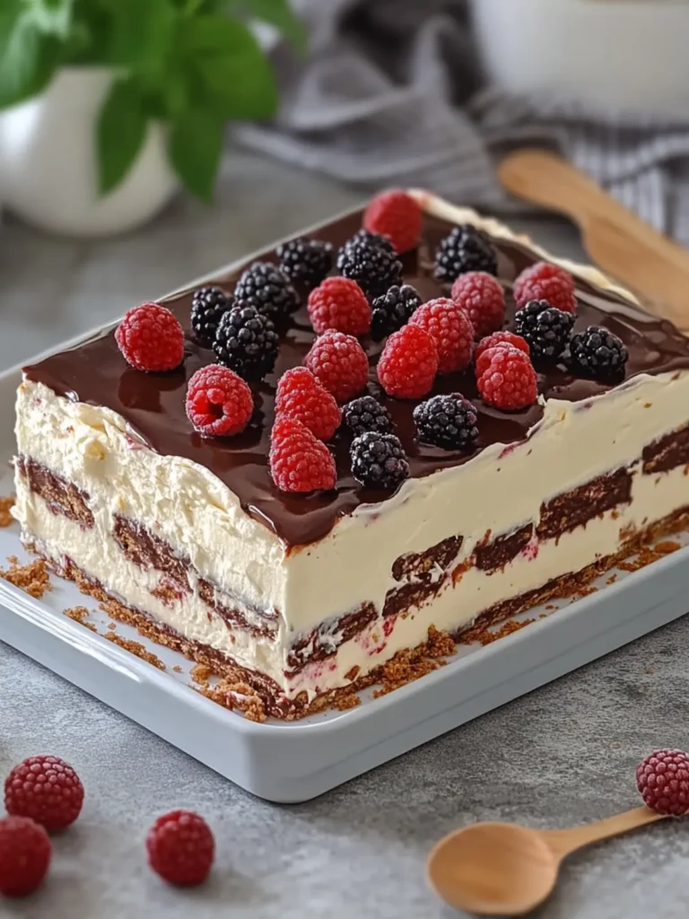 No-Bake Nutella Berry Icebox Cake: The Perfect Summer Treat 3 No-Bake Nutella Berry Icebox Cake