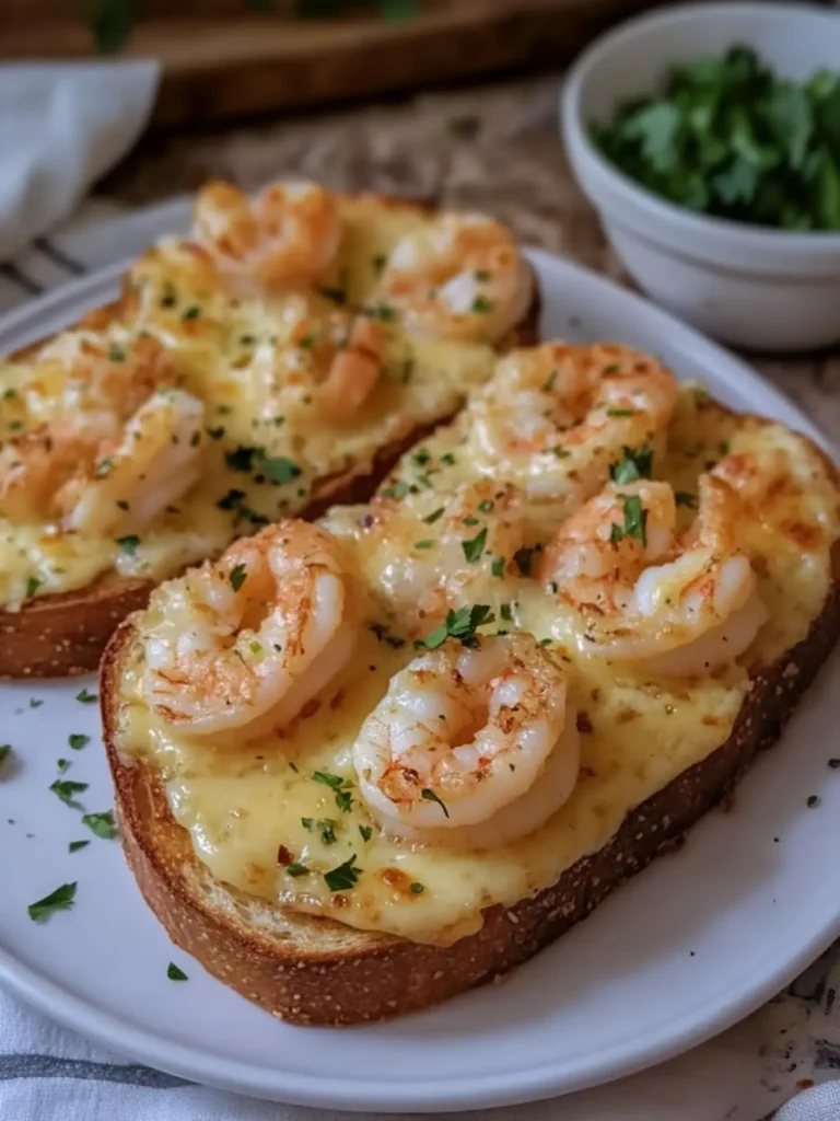 Cheesy Garlic Shrimp Toast – Comforting Family Recipe