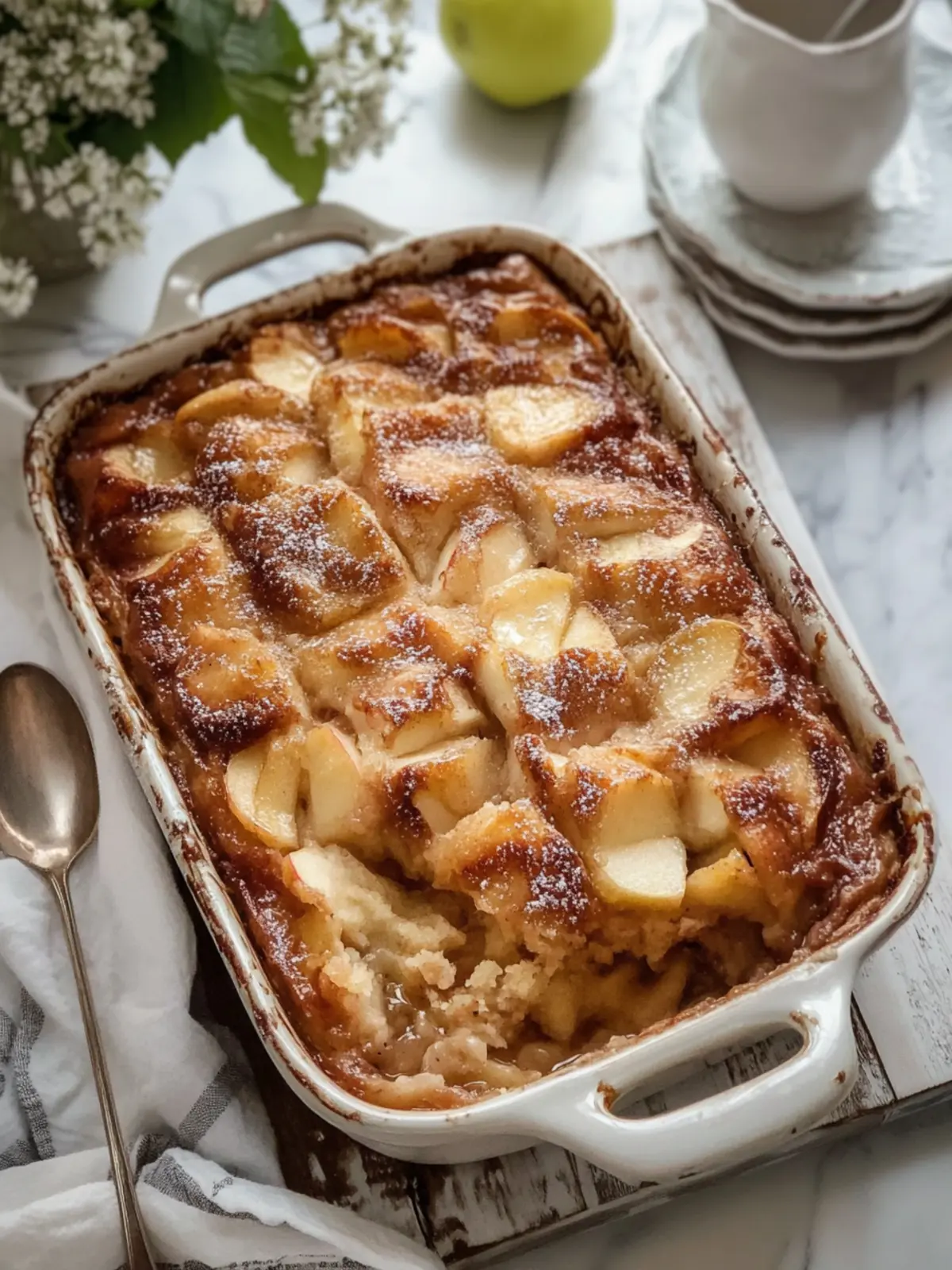 Apple Fritter Cake in a Casserole