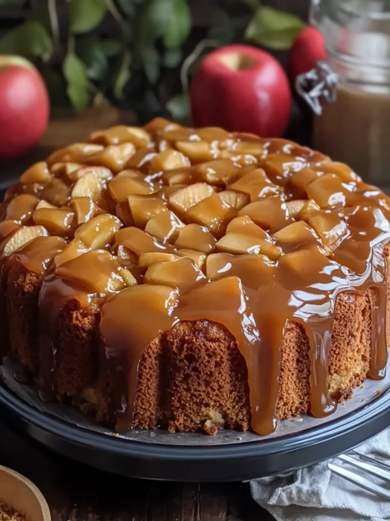 Delicious Fresh Apple Cake with Caramel Glaze to Wow Your Guests 4 Fresh Apple Cake with Caramel Glaze