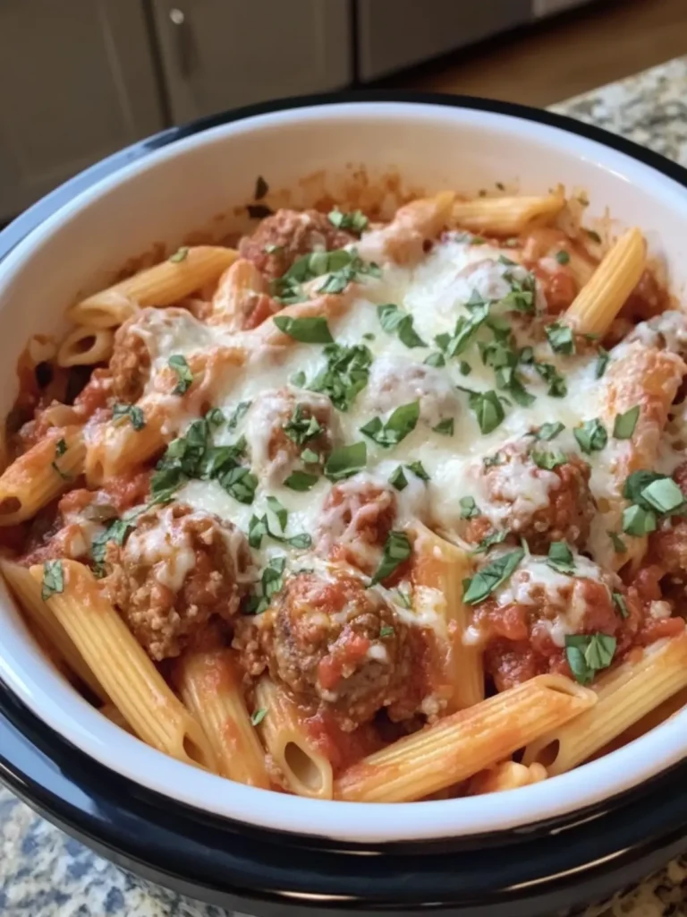 Easy Crockpot Meatball Penne That’s Perfect for Busy Nights 4 Easy Crockpot Meatball Penne