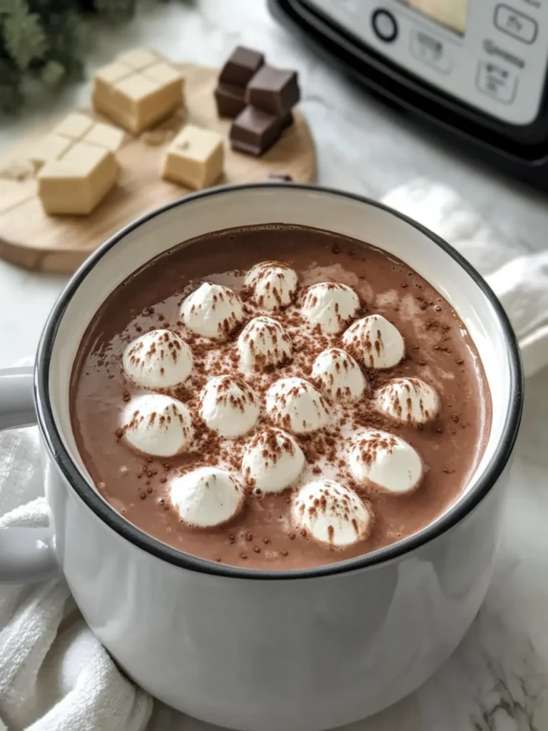 Easy Crock Pot Hot Chocolate for Cold Days
