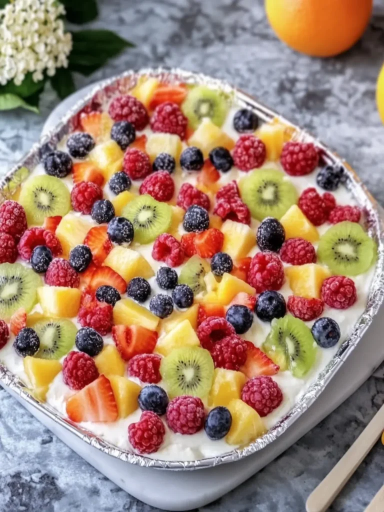 Cheesecake Fruit Salad in Tin Foil Tray: A Sweet Delight 4 Cheesecake Fruit Salad in Tin Foil Tray