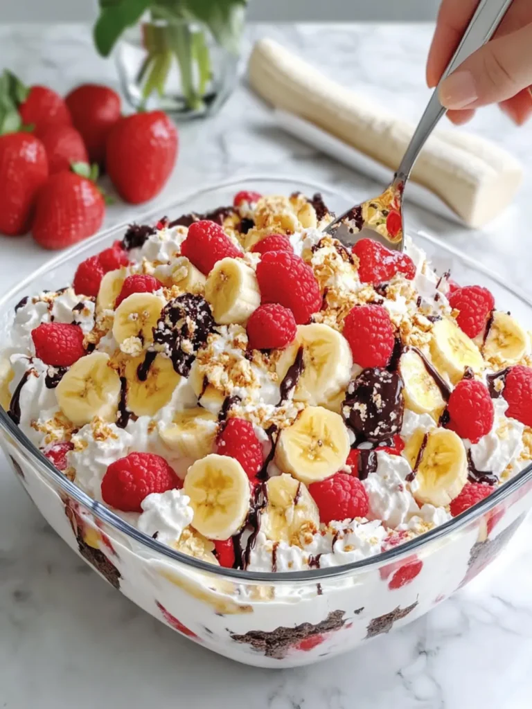 Banana Split Dessert Salad