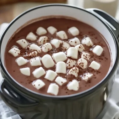 Easy Crock Pot Hot Chocolate for Cold Days