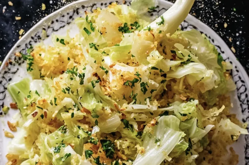 Sautéed Garlic & Herb Cabbage