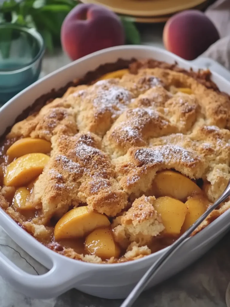 Delicious Peach Cobbler Dump Cake for Effortless Indulgence 4 Peach Cobbler Dump Cake