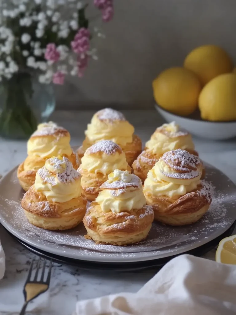 Delicious Cream Puffs with Lemon Pastry Cream to Impress Everyone 4 Cream Puffs with Lemon Pastry Cream