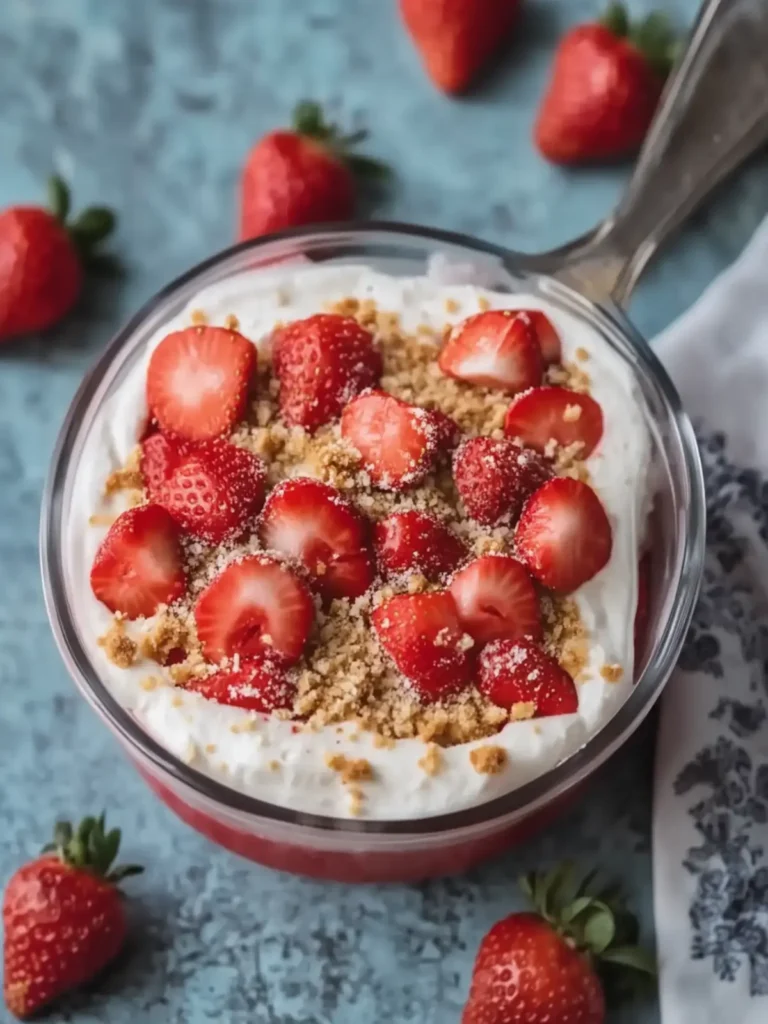 No-Bake Strawberry Delight: Creamy Bliss in Every Bite 2 No-Bake Strawberry Delight