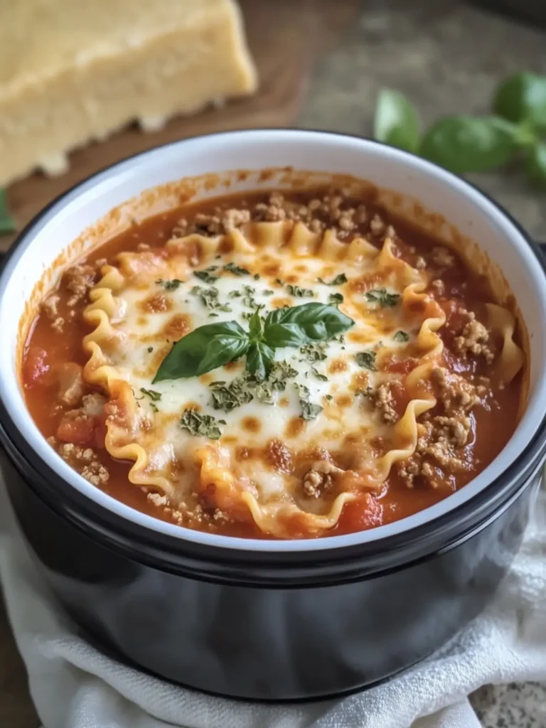 Crockpot Lasagna Soup