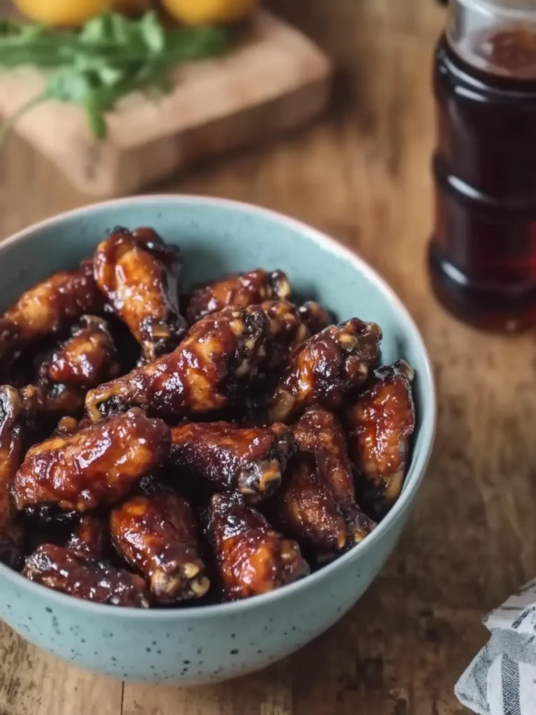 Savory Slow Cooker BBQ Chicken Wings with Cola Magic 4 Slow Cooker BBQ Chicken Wings with Cola