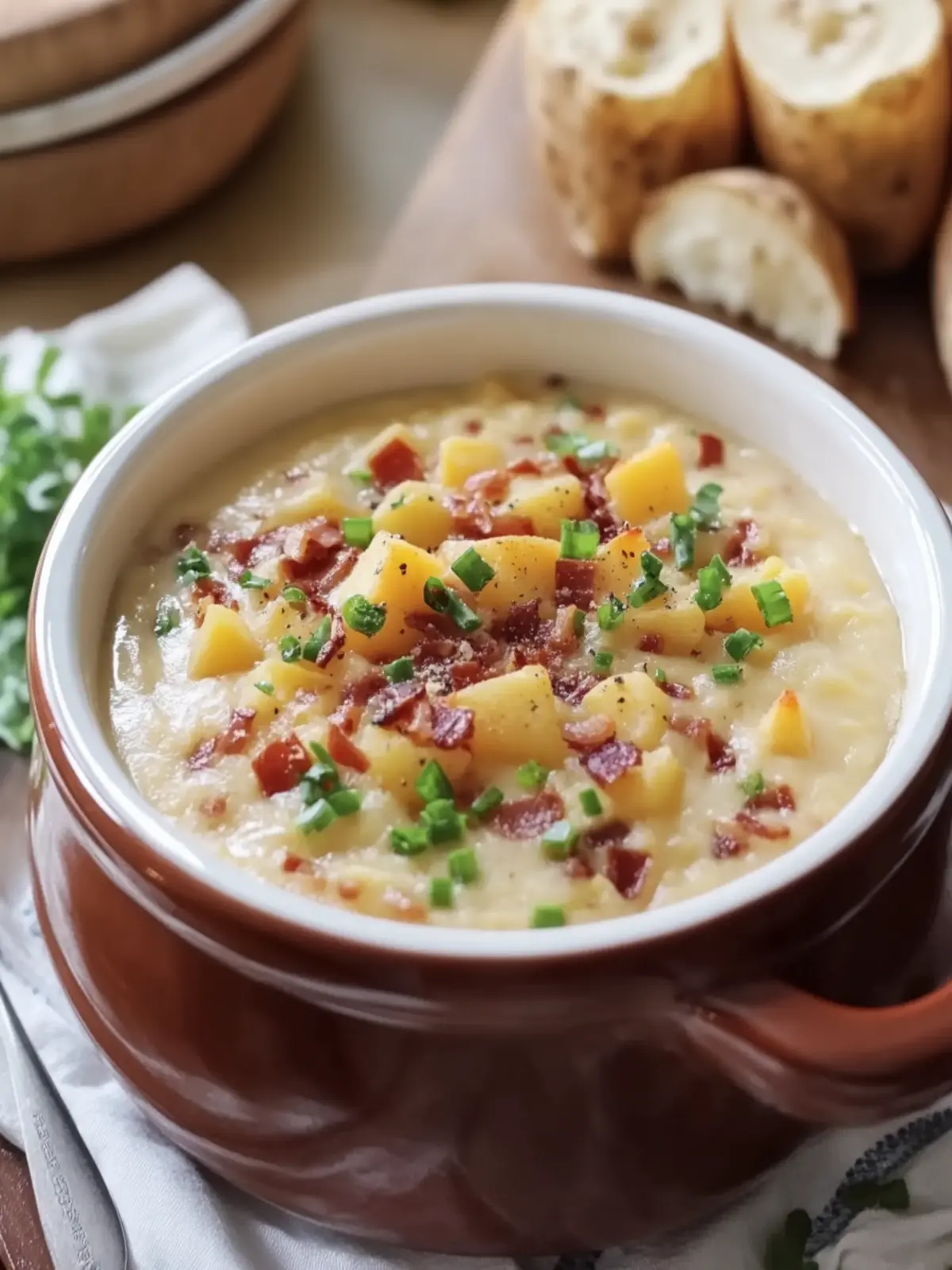 Creamy Slow Cooker Loaded Baked Potato Soup for Cozy Nights 5 Slow Cooker Loaded Baked Potato Soup