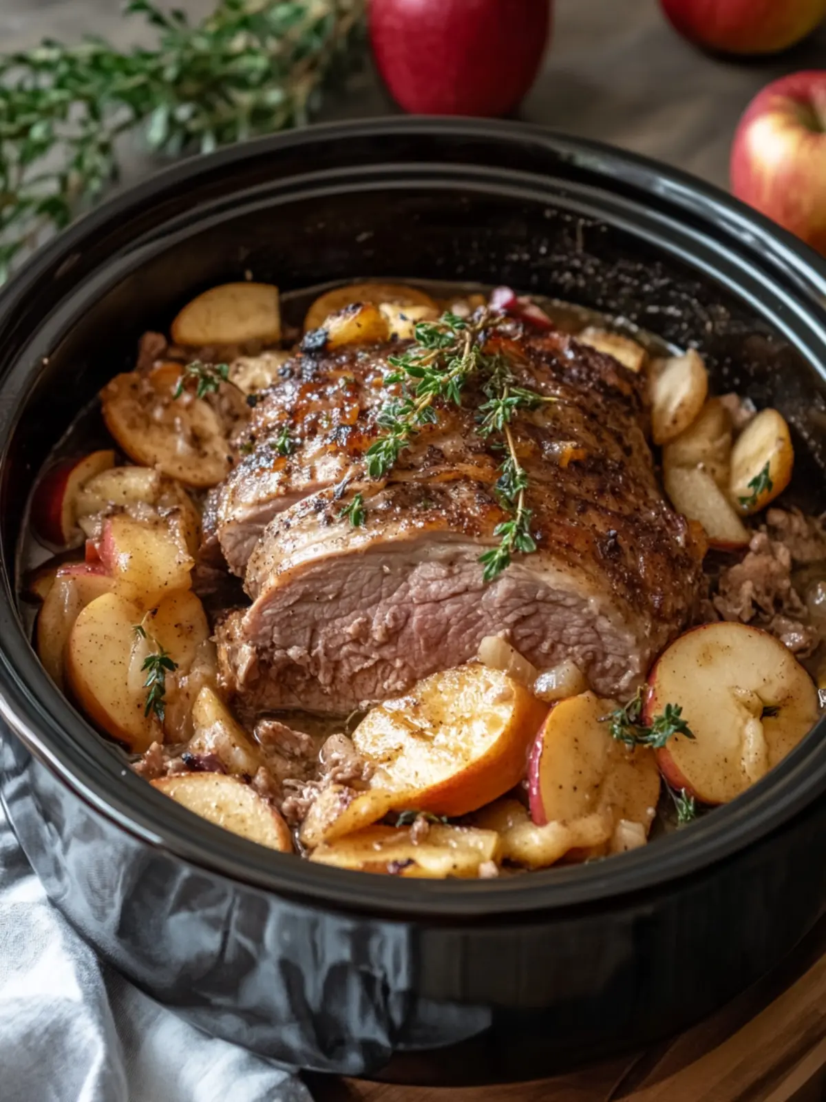 Crockpot Pork Roast with Cinnamon Apples for Cozy Dinners 5 Crockpot Pork Roast with Cinnamon Apples