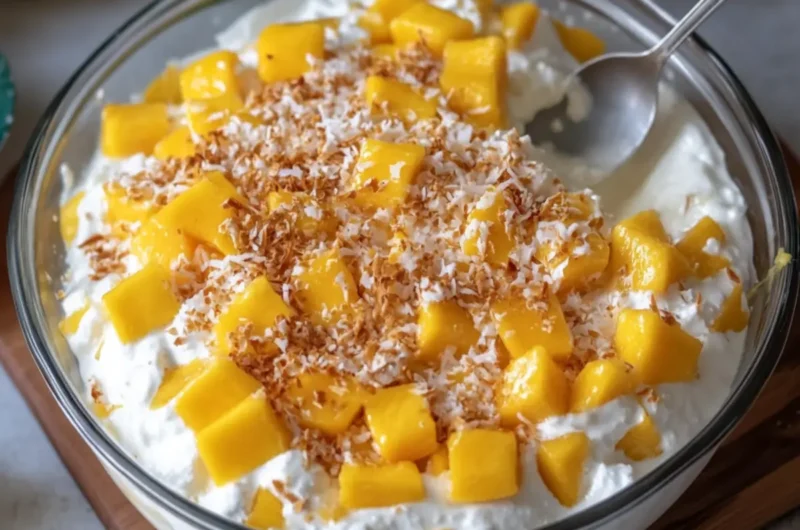 Mango Coconut Cream Salad