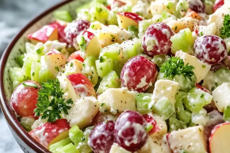 Apple Grape Celery Cream Salad