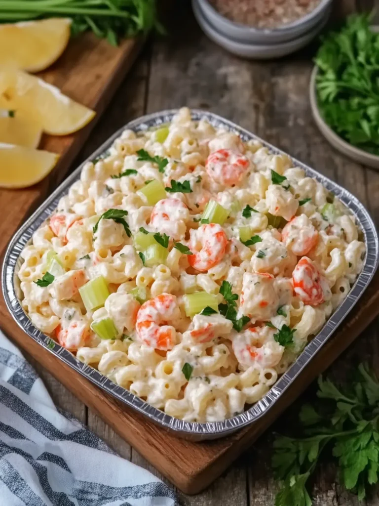 Satisfy Your Cravings with Creamy Crab and Celery Seafood Macaroni Salad 2 Creamy Crab and Celery Seafood Macaroni Salad