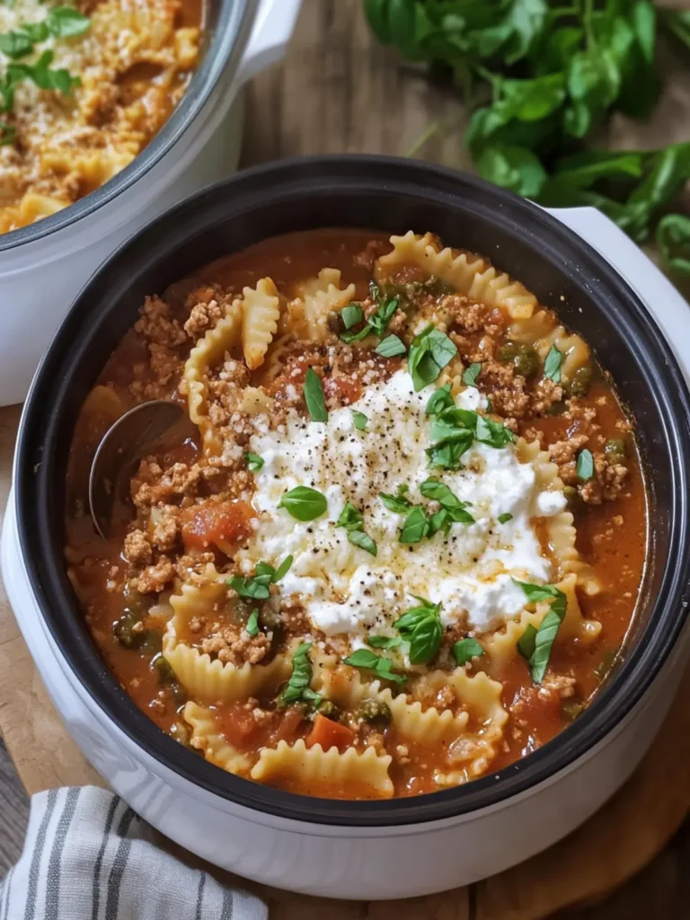 Savory Slow Cooker Lasagna Soup Your Family Will Devour 2 Slow Cooker Lasagna Soup