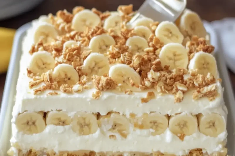 Decadent No-Bake Banana Pudding Dessert Lasagna