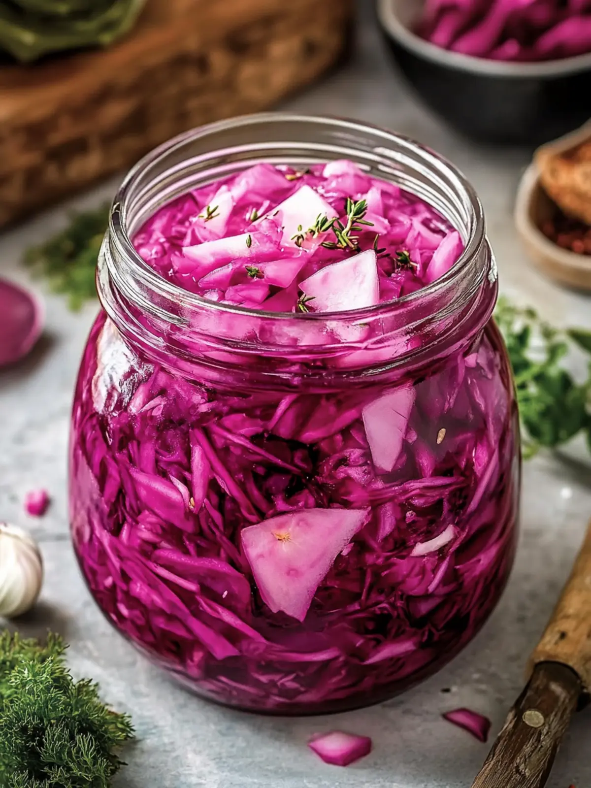 Garlicky Pickled Red Cabbage: Crunchy, Zesty Side Delight 5 Garlicky Pickled Red Cabbage