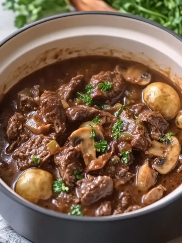 Slow Cooker Red Wine Beef & Mushrooms for Cozy Nights 3 Slow Cooker Red Wine Beef & Mushrooms