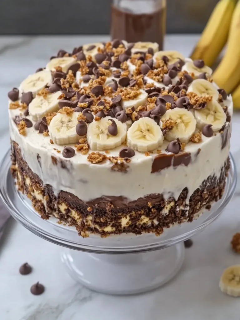 Decadent Chocolate Banana Pudding Crunch Cake for Sweet Bliss 2 Chocolate Banana Pudding Crunch Cake
