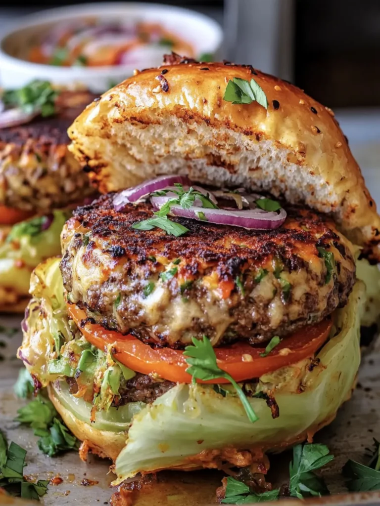 Savor the Flavor with Oven-Baked Cabbage Burgers Delight 2 Oven-Baked Cabbage Burgers