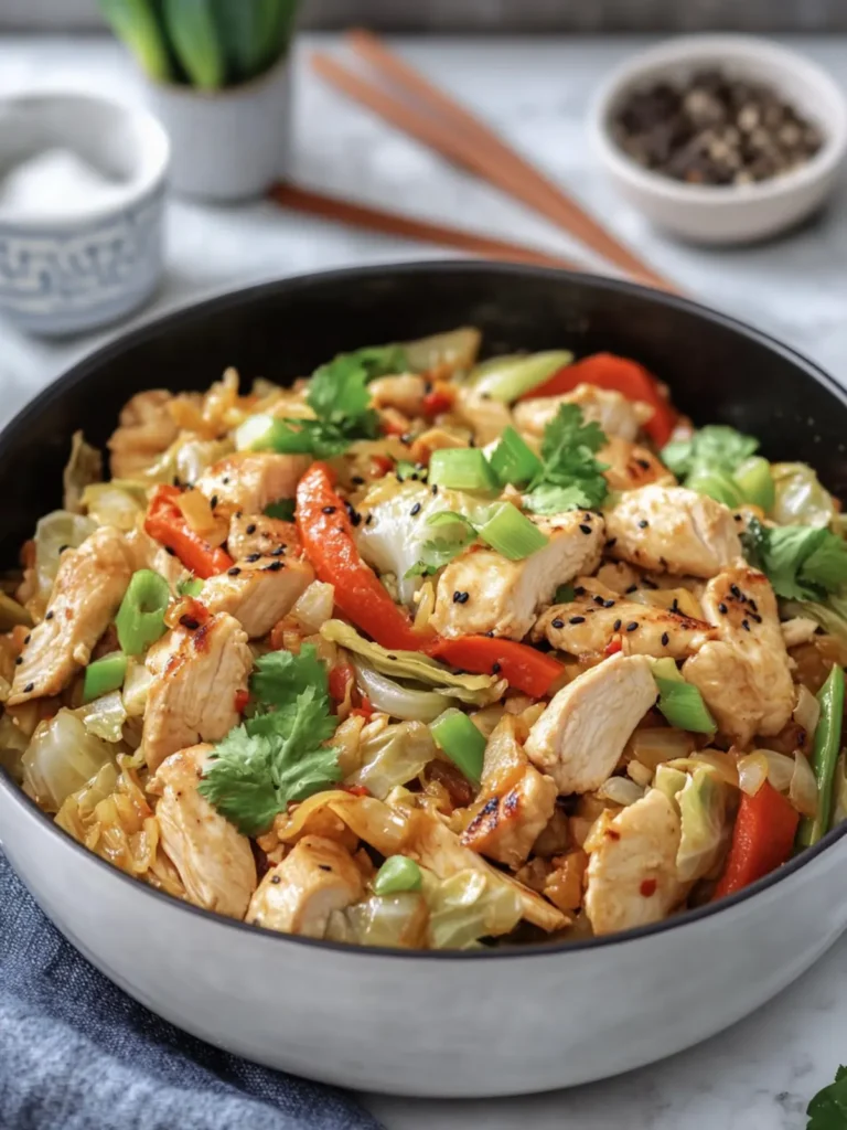 Easy Chicken & Cabbage Stir Fry for a Flavorful Weeknight Win 4 Easy Chicken & Cabbage Stir Fry