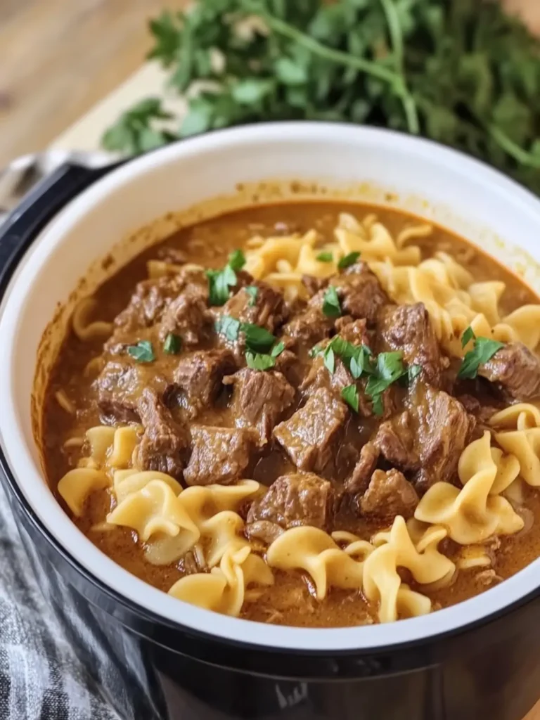 Crockpot Beef Tips & Noodles for Cozy Comfort Food Nights 3 Crockpot Beef Tips & Noodles