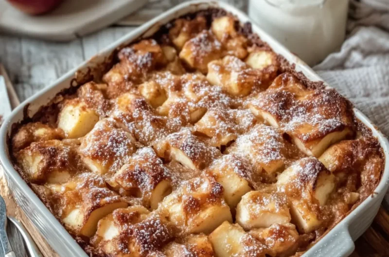 Apple Fritter Cake in a Casserole