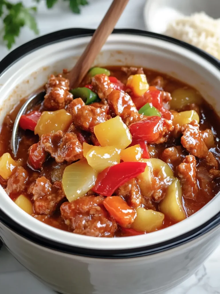 Crockpot Sweet and Sour Pork: Easy Dinner Delight You'll Love 3 Crockpot Sweet and Sour Pork
