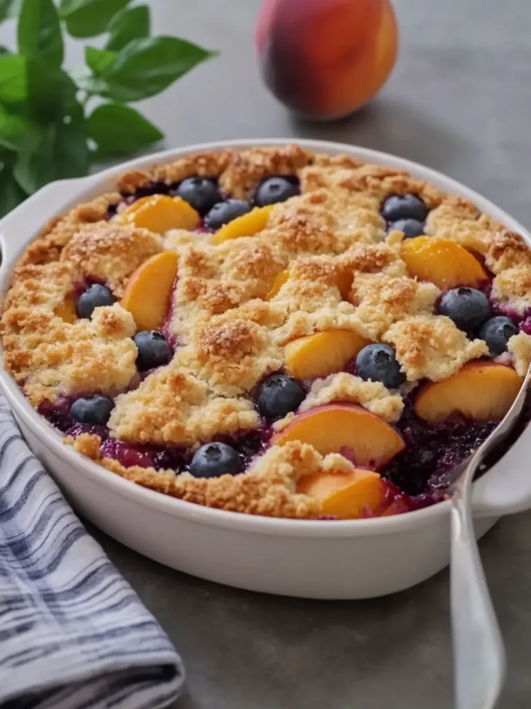Peach and Blueberry Cobbler That Will Warm Your Soul 3 Peach and Blueberry Cobbler