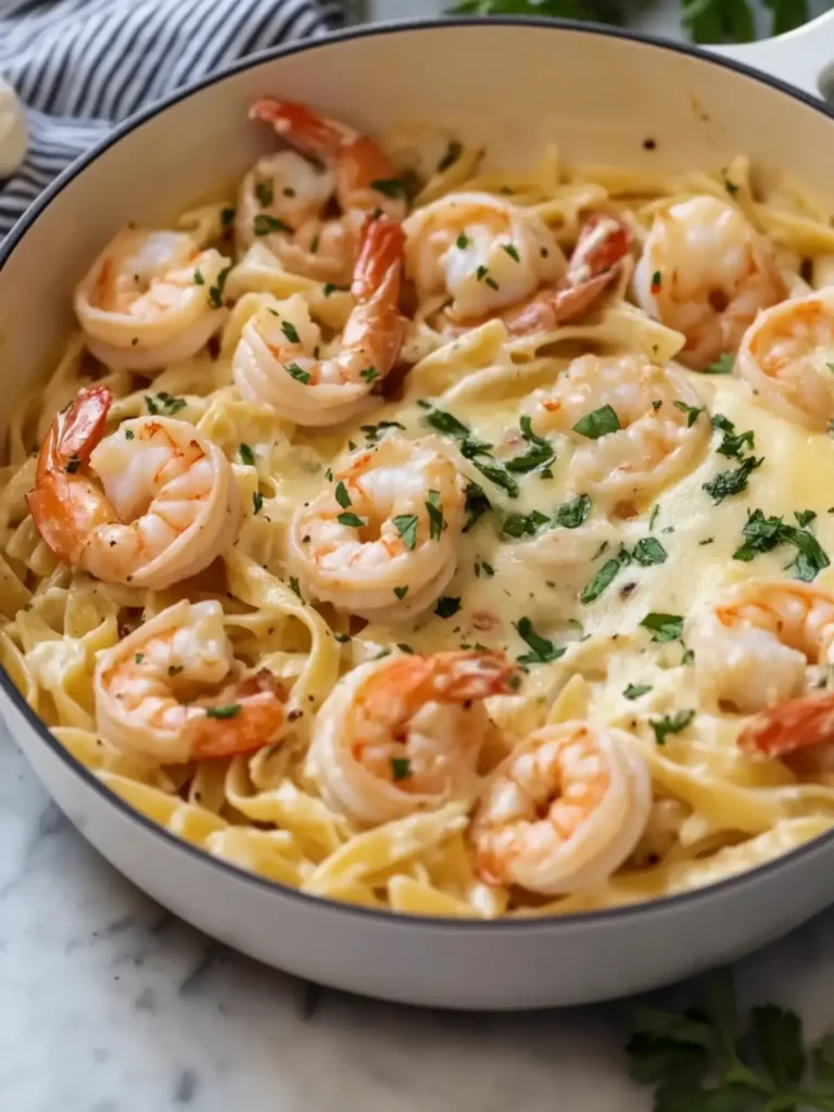 Creamy Shrimp Pasta with Cheese and Herbs Your New Favorite Dish 3 Creamy Shrimp Pasta with Cheese and Herbs